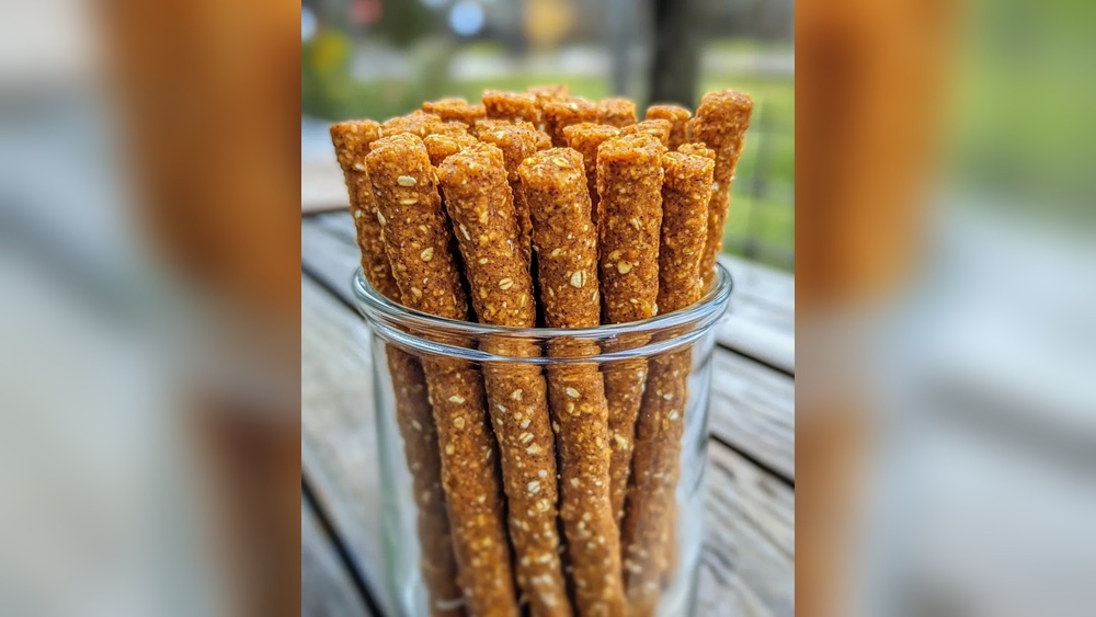 Homemade Pumpkin & Oatmeal Dog Snack Sticks